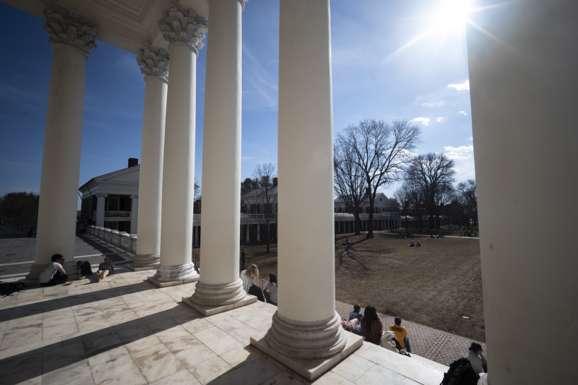 UVA Lawn in the spring